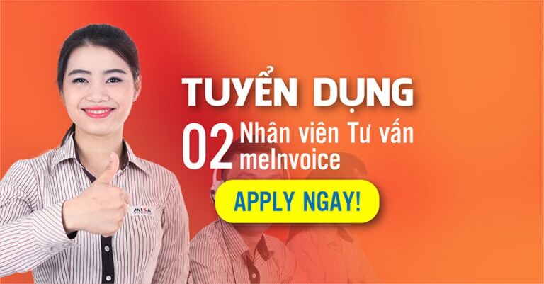 Tuyển dụng Nhân viên tư vấn và hỗ trợ khách hàng (sản phẩm phần mềm hóa đơn điện tử)