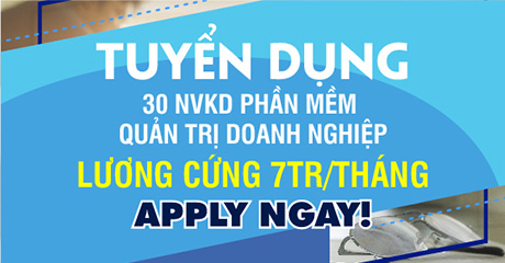 [HCM] Tuyển dụng Nhân viên kinh doanh Phần mềm Quản trị Doanh nghiệp