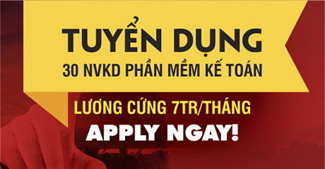 [HCM] Tuyển dụng Nhân viên kinh doanh Phần mềm kế toán Doanh nghiệp