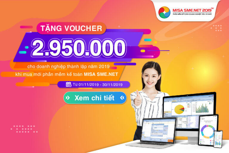 Tặng 2.950.000 cho doanh nghiệp thành lập năm 2019 mua mới phần mềm kế toán MISA SME.NET 2019