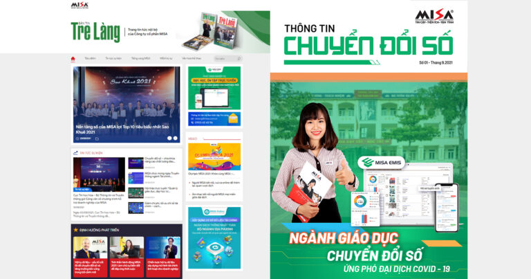 MISA phát bản tin Tre Làng Online và ra mắt Thông tin Chuyển đổi số